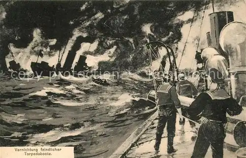 AK / Ansichtskarte Militaria_Deutschland_WK1 Marine Torpedoboot Divison Muehlhausen Elsass 