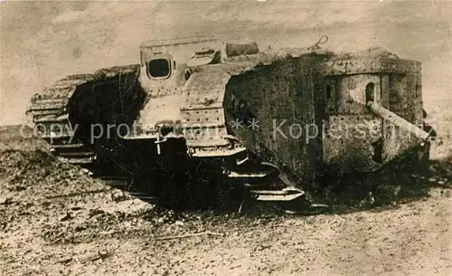 AK / Ansichtskarte Militaria_Deutschland_WK1 Panzer Tank 