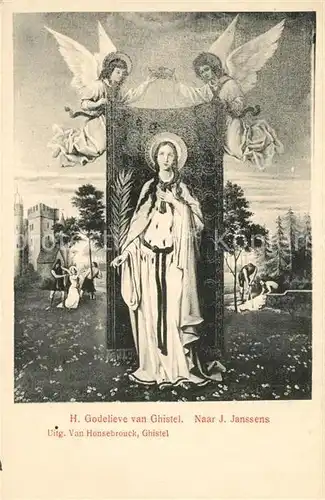 AK / Ansichtskarte Ghistel H. Godelieve naar J. Janssens Heiligenbild Ghistel