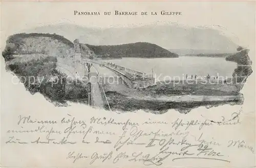 AK / Ansichtskarte La_Gileppe Panorama du Barrage et le Lac La_Gileppe
