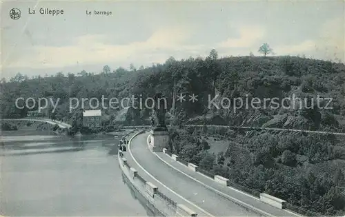 AK / Ansichtskarte La_Gileppe Barrage et le Lac La_Gileppe