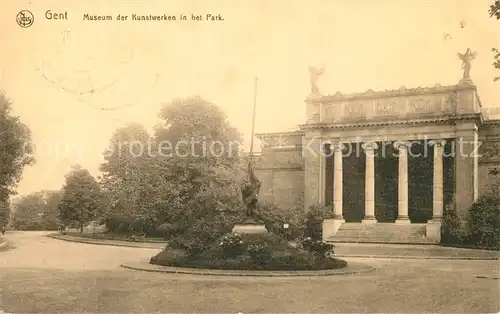 AK / Ansichtskarte Gent_Gand_Flandre Museum der Kunstwerken in het Park Gent_Gand_Flandre