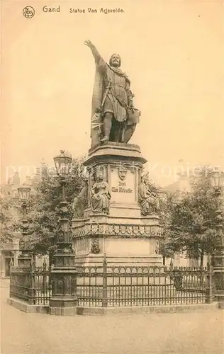 AK / Ansichtskarte Gand_Belgien Statue Van Artevelde Gand Belgien