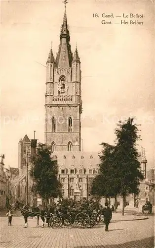 AK / Ansichtskarte Gand_Belgien Le Beffroi Gand Belgien