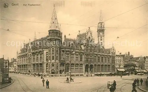 AK / Ansichtskarte Gent_Gand_Flandre Het Postkantoor Gent_Gand_Flandre