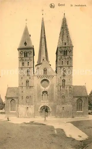 AK / Ansichtskarte Gent_Gand_Flandre St Jacobskerk Gent_Gand_Flandre