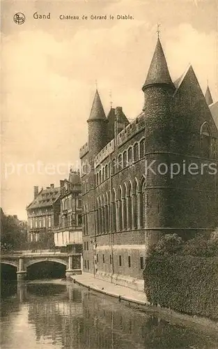 AK / Ansichtskarte Gand_Belgien Chateau de Gerard le Diable Gand Belgien