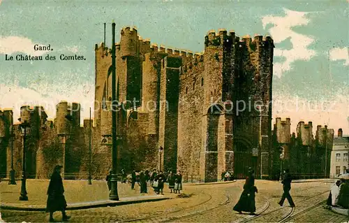 AK / Ansichtskarte Gand_Belgien Chateau des Comtes Gand Belgien