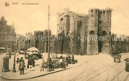 AK / Ansichtskarte Gent_Gand_Flandre Gravenkasteel Gent_Gand_Flandre