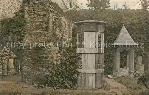 AK / Ansichtskarte Gand_Belgien Ruines de Saint Buvon Gand Belgien