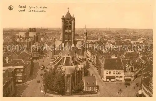 AK / Ansichtskarte Gand_Belgien Eglise Saint Nicolas Gand Belgien
