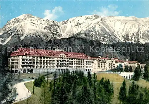 AK / Ansichtskarte Semmering_Niederoesterreich Hotel Panhans gegen Rax Semmering