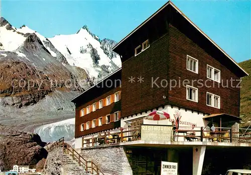 AK / Ansichtskarte Grossglockner Karl Volkert Haus gegen Pasterze Grossglockner