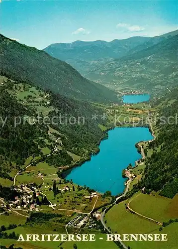 AK / Ansichtskarte Afritz_See Fliegeraufnahme mit Brennsee Afritz_See