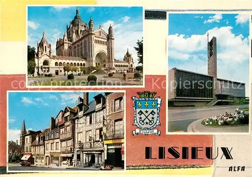 AK / Ansichtskarte Lisieux La Basilique Eglise St. Desir Vieilles Maisons Lisieux