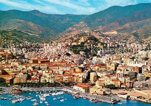 AK / Ansichtskarte San_Remo Fliegeraufnahme Hafen San_Remo
