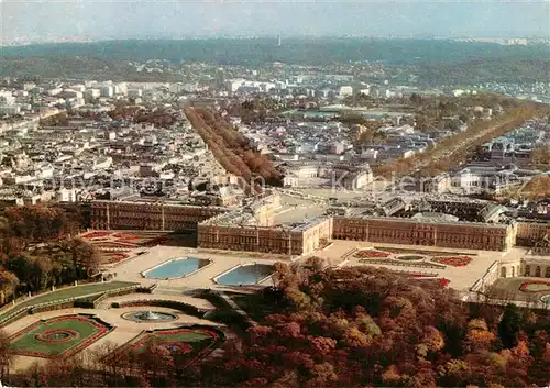 AK / Ansichtskarte Versailles_Yvelines Fliegeraufnahme Parc Chateau et Ville Versailles_Yvelines