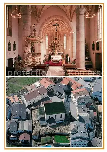AK / Ansichtskarte Voels_Schlern_Suedtirol Pfarrkirche Inneres Fliegeraufnahme Voels_Schlern_Suedtirol