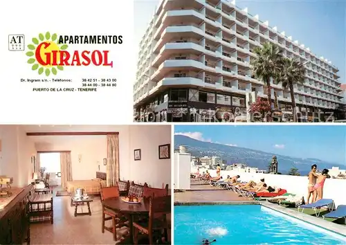 AK / Ansichtskarte Puerto_de_la_Cruz Apartamento Girasol Swimmingpool Puerto_de_la_Cruz