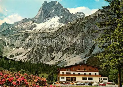 AK / Ansichtskarte Pertisau_Achensee Alpengasthof Gramai mit Lamsenspitze Karwendelgebirge Pertisau Achensee