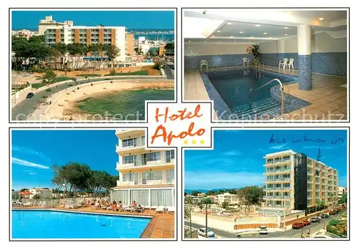 AK / Ansichtskarte Can_Pastilla_Palma_de_Mallorca Hotel Apolo Hallen und Freibad Can_Pastilla