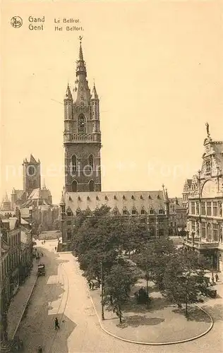 AK / Ansichtskarte Gand_Belgien Le Beffroi Glockenturm Gand Belgien