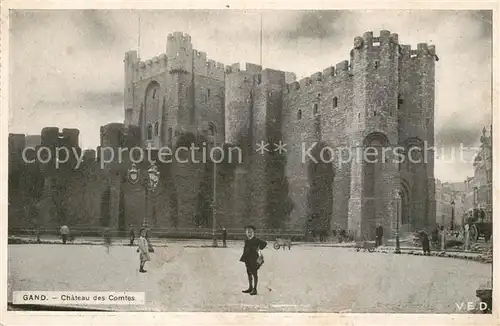 AK / Ansichtskarte Gand_Belgien Chateau des Comtes Schloss Gand Belgien