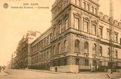 AK / Ansichtskarte Gand_Belgien Institut des Sciences Universite Gand Belgien