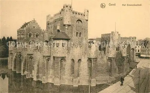 AK / Ansichtskarte Gent_Gand_Flandre Het Gravenkasteel Chateau des Comtes Gent_Gand_Flandre