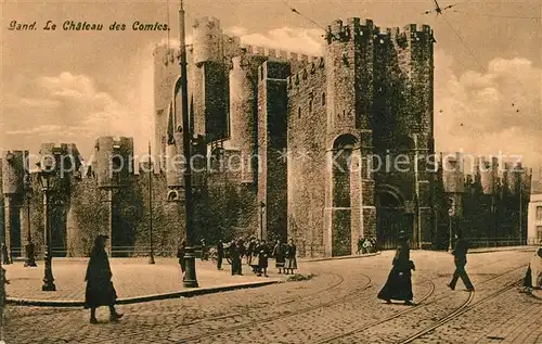 AK / Ansichtskarte Gand_Belgien Chateau des Comtes Schloss Gand Belgien
