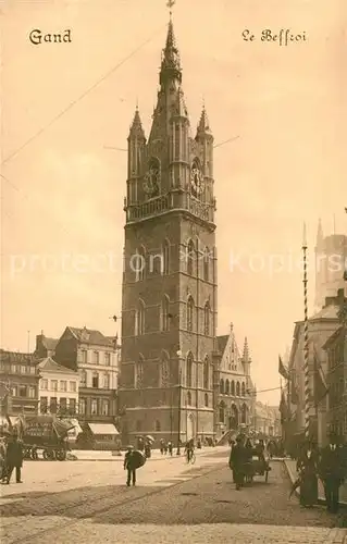 AK / Ansichtskarte Gand_Belgien Le Beffroi Glockenturm Gand Belgien