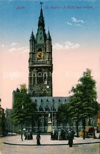 AK / Ansichtskarte Gand_Belgien Le Beffroi et Hall aux draps Gand Belgien