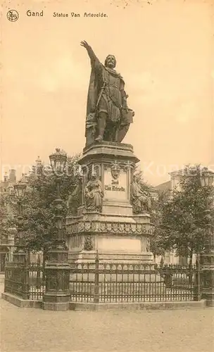 AK / Ansichtskarte Gand_Belgien Statue Van Artevelde Monument Gand Belgien