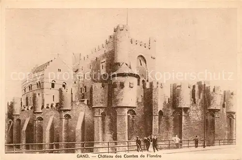 AK / Ansichtskarte Gand_Belgien Chateau des Comtes de Flandre Gand Belgien