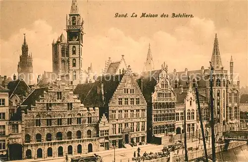 AK / Ansichtskarte Gand_Belgien La Maison des Bateliers Gand Belgien
