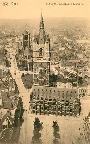 AK / Ansichtskarte Gent_Gand_Flandre Belfort St Niklaaskerk Gent_Gand_Flandre
