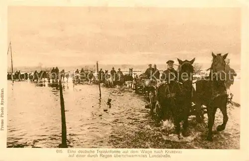 AK / Ansichtskarte Militaria_Deutschland_WK1 Krusevac Serbija  Treck  