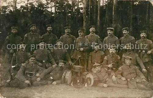 AK / Ansichtskarte Militaria_Deutschland_WK1 Landsturm Parchim Foto 