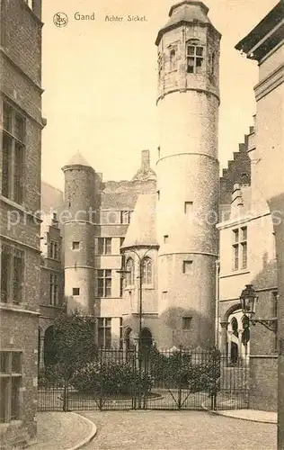 AK / Ansichtskarte Gand_Belgien Achter Sickel Serie 3 No 59 Gand Belgien