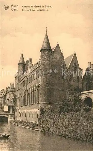 AK / Ansichtskarte Gand_Belgien Chateau de Gerard le Diable Schloss Gand Belgien