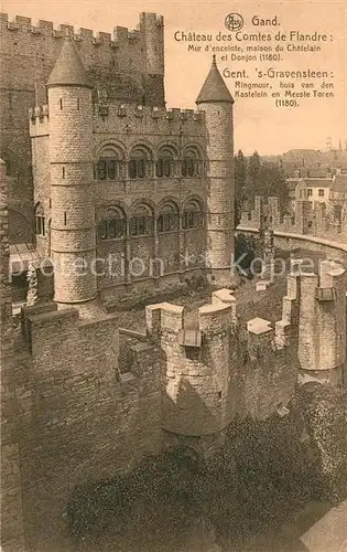 AK / Ansichtskarte Gand_Belgien Chateau des Comtes de Flandre Gand Belgien