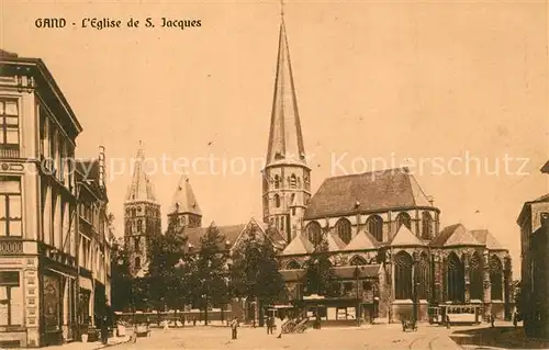 AK / Ansichtskarte Gand_Belgien Eglise de Saint Jacques Gand Belgien
