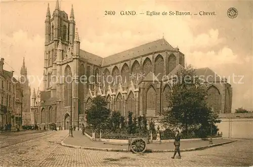 AK / Ansichtskarte Gand_Belgien Eglise de Saint Bavon Chevet Gand Belgien