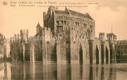 AK / Ansichtskarte Gand_Belgien Chateau des Comtes de Flandre Gand Belgien