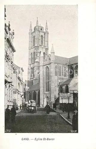 AK / Ansichtskarte Gand_Belgien Eglise Saint Bavon Gand Belgien
