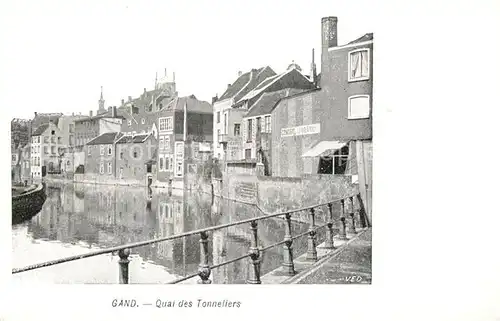 AK / Ansichtskarte Gand_Belgien Quai des Tonneliers Gand Belgien