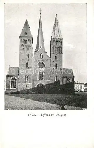 AK / Ansichtskarte Gand_Belgien Eglise Saint Jacques Gand Belgien