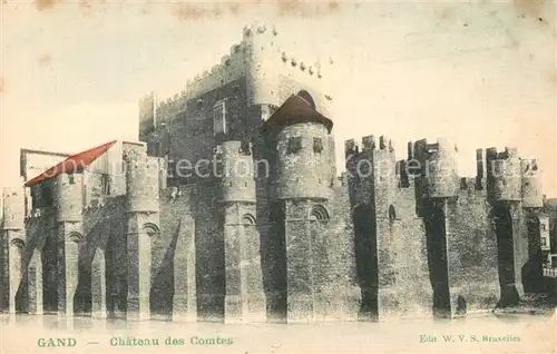 AK / Ansichtskarte Gand_Belgien Chateau des Comtes Schloss Gand Belgien