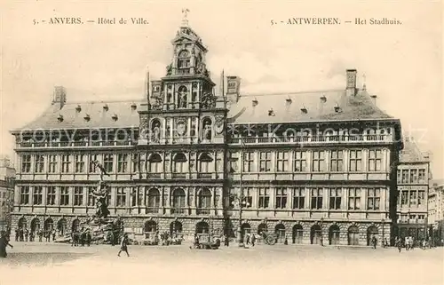 AK / Ansichtskarte Anvers_Antwerpen Hotel de Ville Monument Anvers Antwerpen