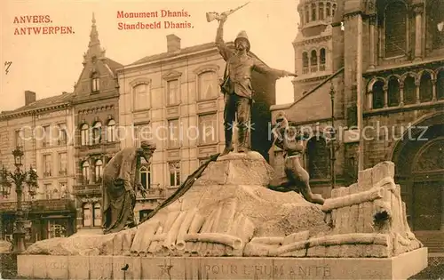 AK / Ansichtskarte Anvers_Antwerpen Monument Dhanis Anvers Antwerpen